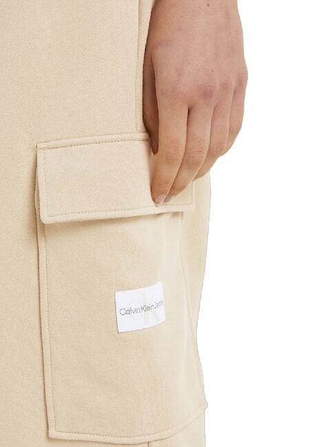 CK JEANS Pantaloni da jogging con tasconi pale khaki - Tute sportive Donna