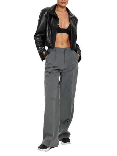 CK JEANS Pantaloni chino larghi gamba dritta endless grey - Pantaloni Donna