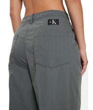 CALVIN KLEIN CK JEANS Pantaloni chino larghi gamba dritta endless grey - Pantaloni Donna - 4