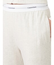 CALVIN KLEIN CK Pantaloni da tuta con elastico logato oatmeal heather - Tute sportive Donna - 3
