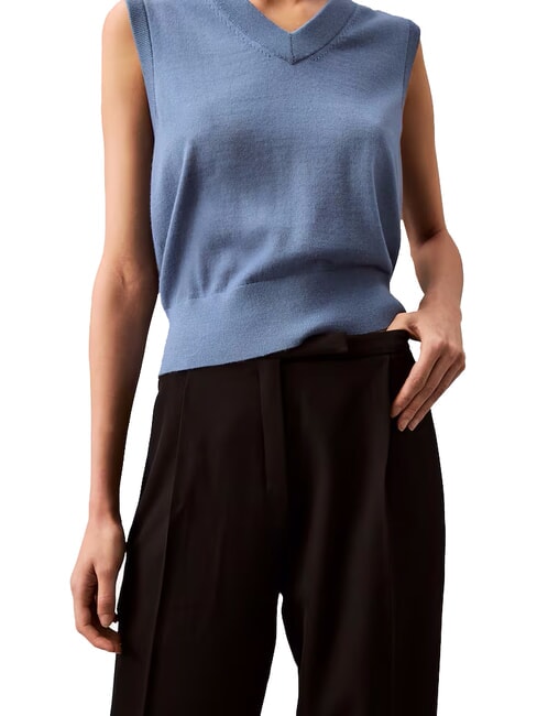 CK Pantaloni palazzo con pence black - Pantaloni Donna