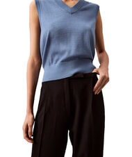 CALVIN KLEIN CK Pantaloni palazzo con pence black - Pantaloni Donna - 3