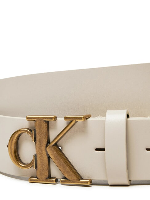 CK JEANS MONOGRAM  Cintura in pelle birch - Cinture
