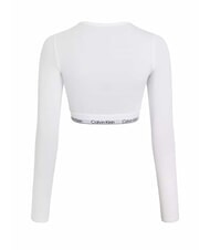 CALVIN KLEIN CK Brassi&egrave;re T-shirt a manica lunga white - Reggiseni Donna - 4