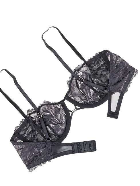 CK Reggiseno a balconcino in pizzo black - Reggiseni Donna