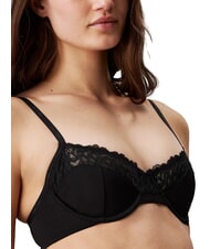 CALVIN KLEIN CK Reggiseno con ferretto e pizzo black - Reggiseni Donna - 3