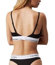 CALVIN KLEIN CK Reggiseno bralette cotone stretch black - Reggiseni Donna - 2