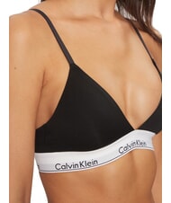 CALVIN KLEIN CK Reggiseno bralette cotone stretch black - Reggiseni Donna - 3