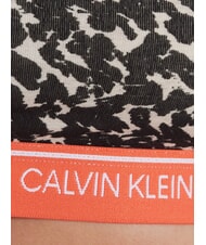 CALVIN KLEIN CK Reggiseno bralette cotone stretch distorted animal - oatmeal heather - Reggiseni Donna - 5