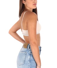 CALVIN KLEIN CK Reggiseno bralette a triangolo sandshell w/ new stone logo - Reggiseni Donna - 3