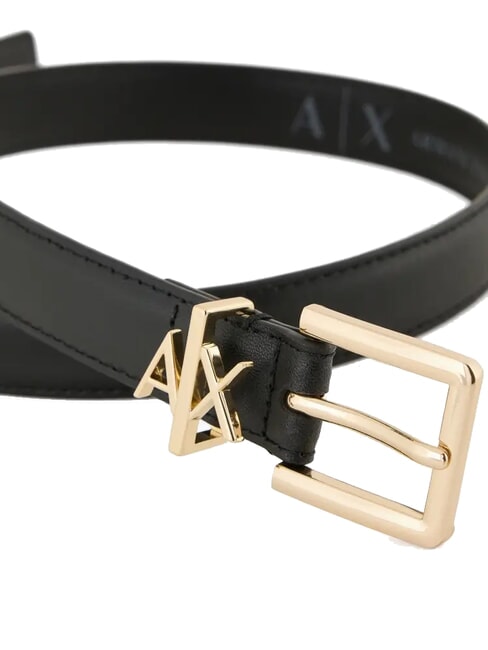 TONGUE Cintura in pelle Nero - Cinture