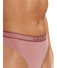 CALVIN KLEIN CK Perizoma con elastico logato red grape w/ apple butter logo - Slip Donna - 3