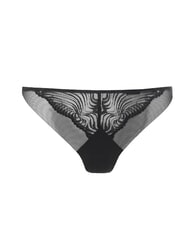 CALVIN KLEIN CK Perizoma con inserto in pizzo black - Slip Donna - 4