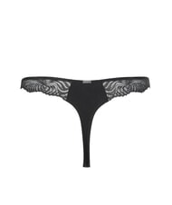 CALVIN KLEIN CK Perizoma con inserto in pizzo black - Slip Donna - 5