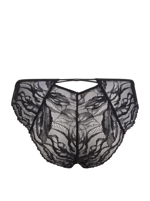 CK Slip pizzo motivo floreale black - Slip Donna