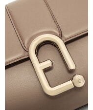 FURLA URBAN Borsa a tracolla piccola in pelle greige - Borse Donna - 4