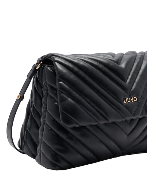 LUNNY Borsa hobo media matelassé NERO - Borse Donna