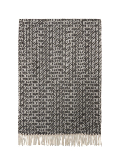 MONOGRAM Stola con logo monogram NERO - Sciarpe