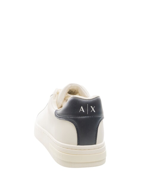 A|X COURTSIDE Sneakers in pelle off white+deep navy - Scarpe Uomo