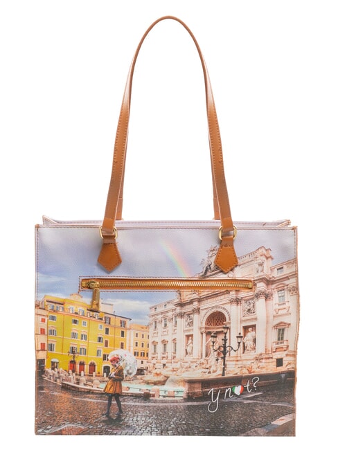 YESBAG Borsa Tote a spalla rainbow rome - Borse Donna