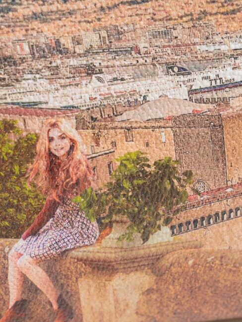 YESBAG Pochette con polsierina lemon tree - Borse Donna