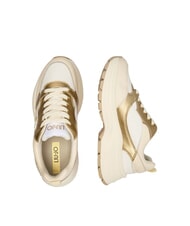LIUJO EVA 06 Sneakers chunky in pelle milk/light gold - Scarpe Donna - 3