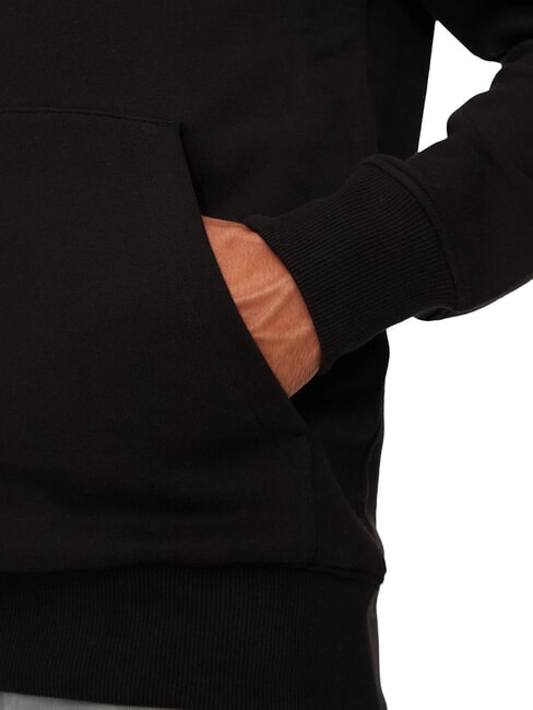 CK JEANS Felpa con cappuccio e logo teddy ck black - Felpe Uomo