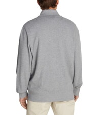 CALVIN KLEIN CK JEANS Felpa a collo alto full zip grey heather - Felpe Uomo - 2