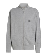 CALVIN KLEIN CK JEANS Felpa a collo alto full zip grey heather - Felpe Uomo - 4