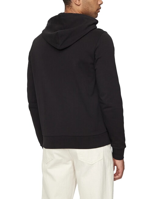 CK Felpa con cappuccio stampa logo ck black - Felpe Uomo