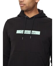 CALVIN KLEIN CK Felpa con cappuccio stampa logo ck black - Felpe Uomo - 3
