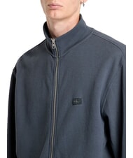 CALVIN KLEIN CK JEANS Felpa a collo alto full zip ebony - Felpe Uomo - 3