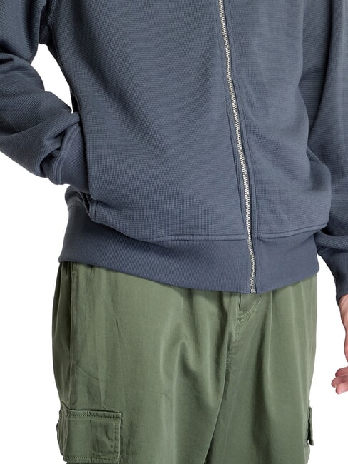 CK JEANS Felpa a collo alto full zip ebony - Felpe Uomo