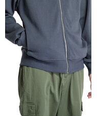 CALVIN KLEIN CK JEANS Felpa a collo alto full zip ebony - Felpe Uomo - 4