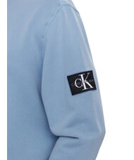 CALVIN KLEIN CK JEANS Felpa a girocollo in cotone faded denim - Felpe Uomo - 3