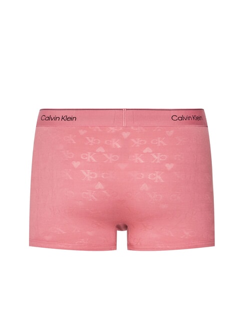 CK Boxer logo cuore all over hearts monogram berry pink - Slip Uomo