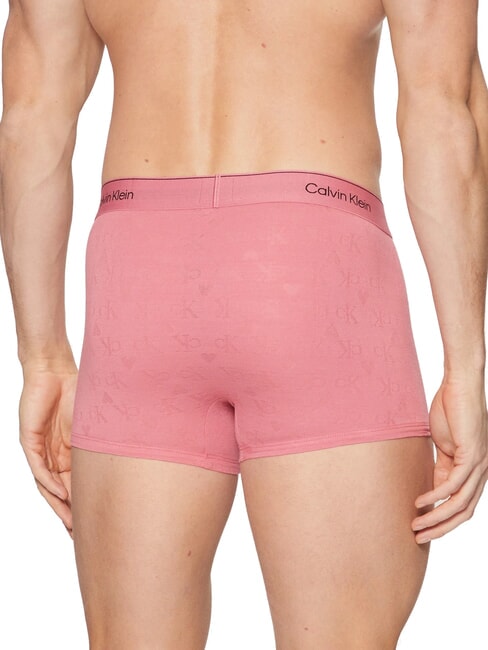 CK Boxer logo cuore all over hearts monogram berry pink - Slip Uomo