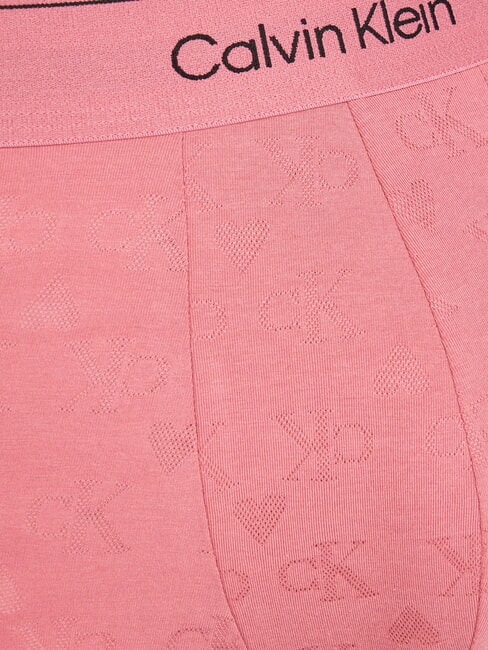 CK Boxer logo cuore all over hearts monogram berry pink - Slip Uomo