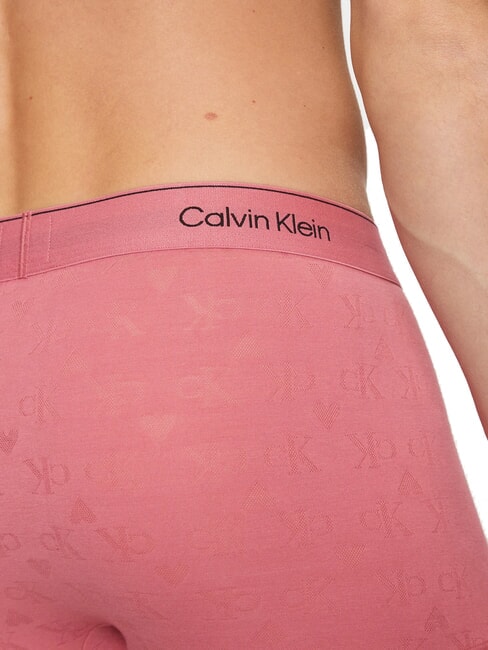 CK Boxer logo cuore all over hearts monogram berry pink - Slip Uomo