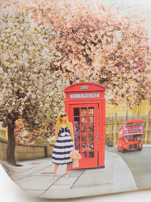 YESBAG  Borsa stampata, a spalla english rose - Borse Donna