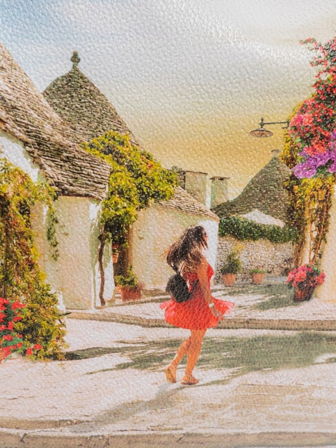 YESBAG  Borsa stampata, a spalla trullissima - Borse Donna