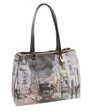 YNOT YESBAG Borsa a spalla stampata london by night - Borse Donna - 2