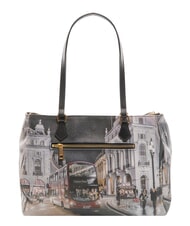 YNOT YESBAG Borsa a spalla stampata london by night - Borse Donna - 4