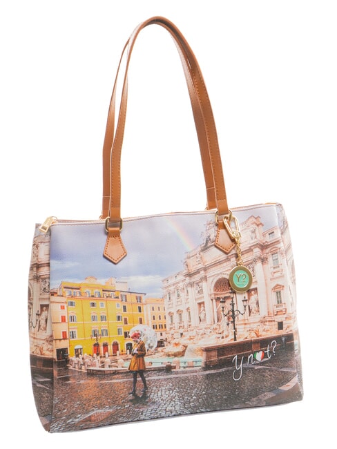 YESBAG Borsa a spalla stampata rainbow rome - Borse Donna