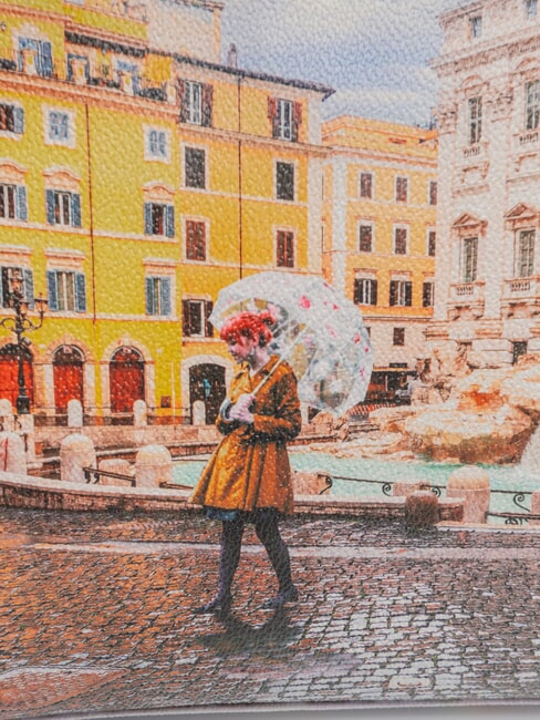 YESBAG Borsa a spalla stampata rainbow rome - Borse Donna