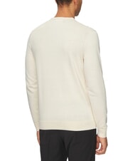 CALVIN KLEIN CK Maglione girocollo regular fit vanilla ice - Maglie Uomo - 2