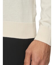 CALVIN KLEIN CK Maglione girocollo regular fit vanilla ice - Maglie Uomo - 4