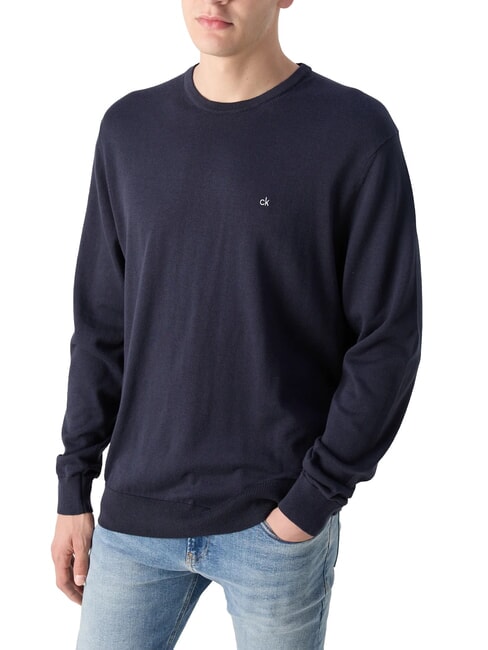 CK Maglione girocollo regular fit night sky - Maglie Uomo