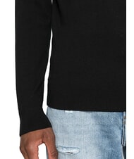 CALVIN KLEIN CK Maglione dolcevita slim fit in lana ck black - Maglie Uomo - 3