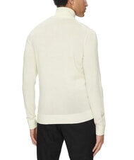 CALVIN KLEIN CK Maglione dolcevita slim fit in lana egret - Maglie Uomo - 2